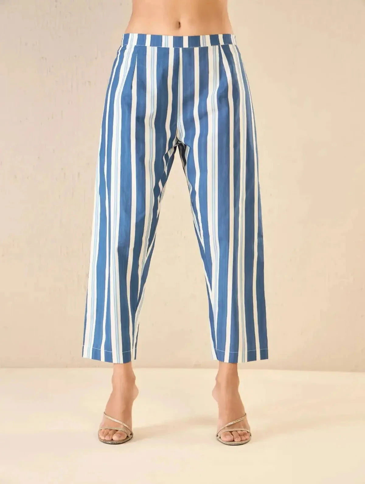 Blue Rose Tunic co-ord Set - Pallodstore