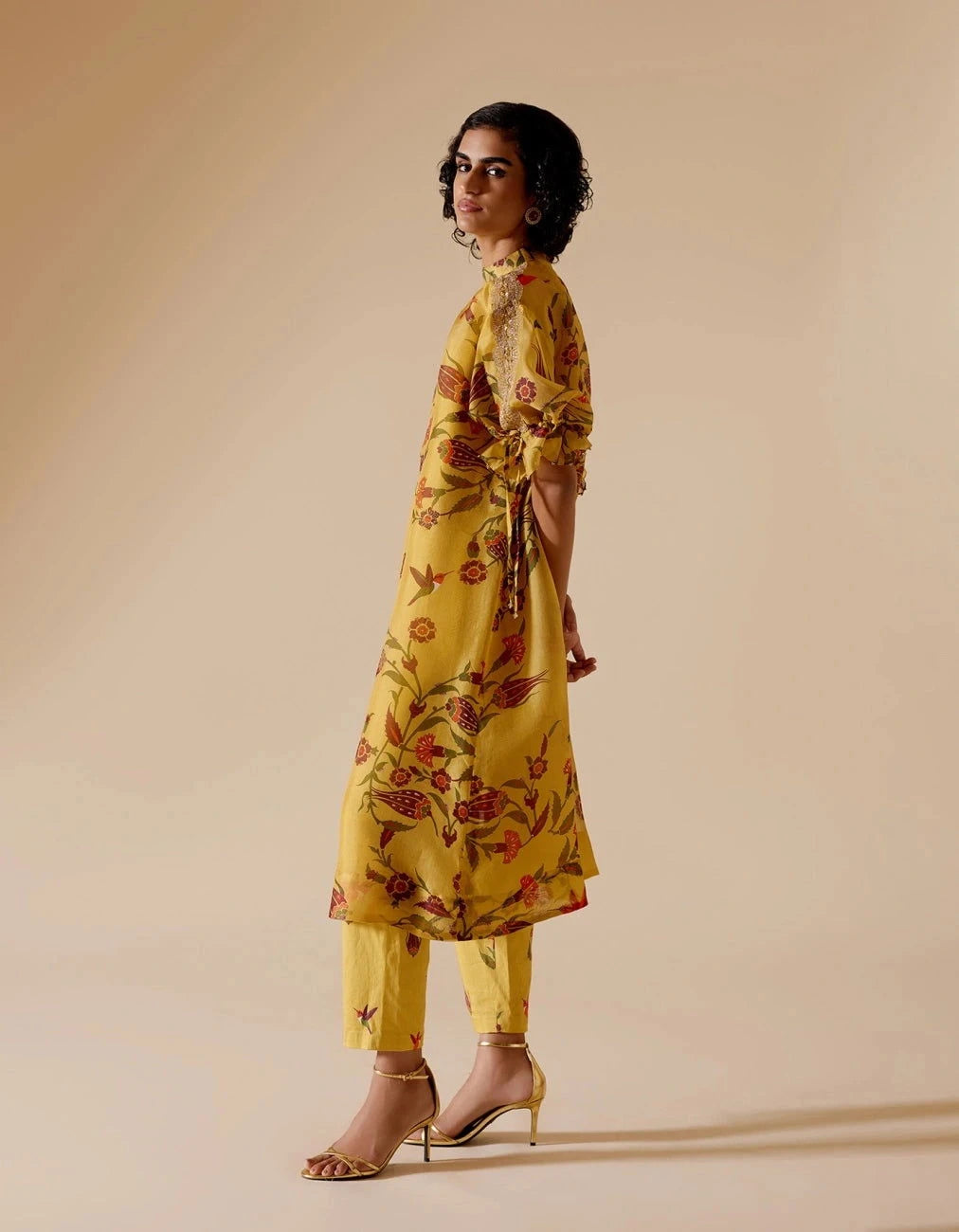 Bunka Bia Tunic In Yellow Print - Pallodstore