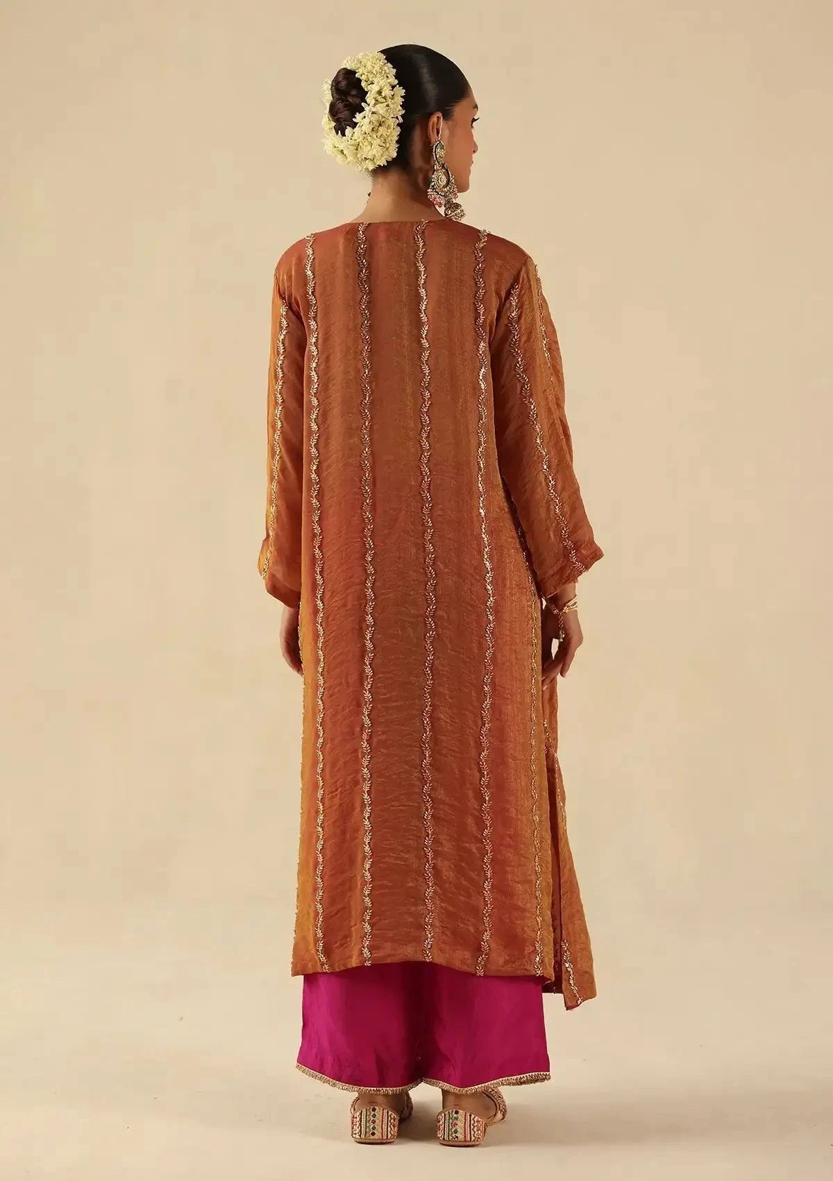 Garnet Jhoomar Kurta Set - Pallodstore