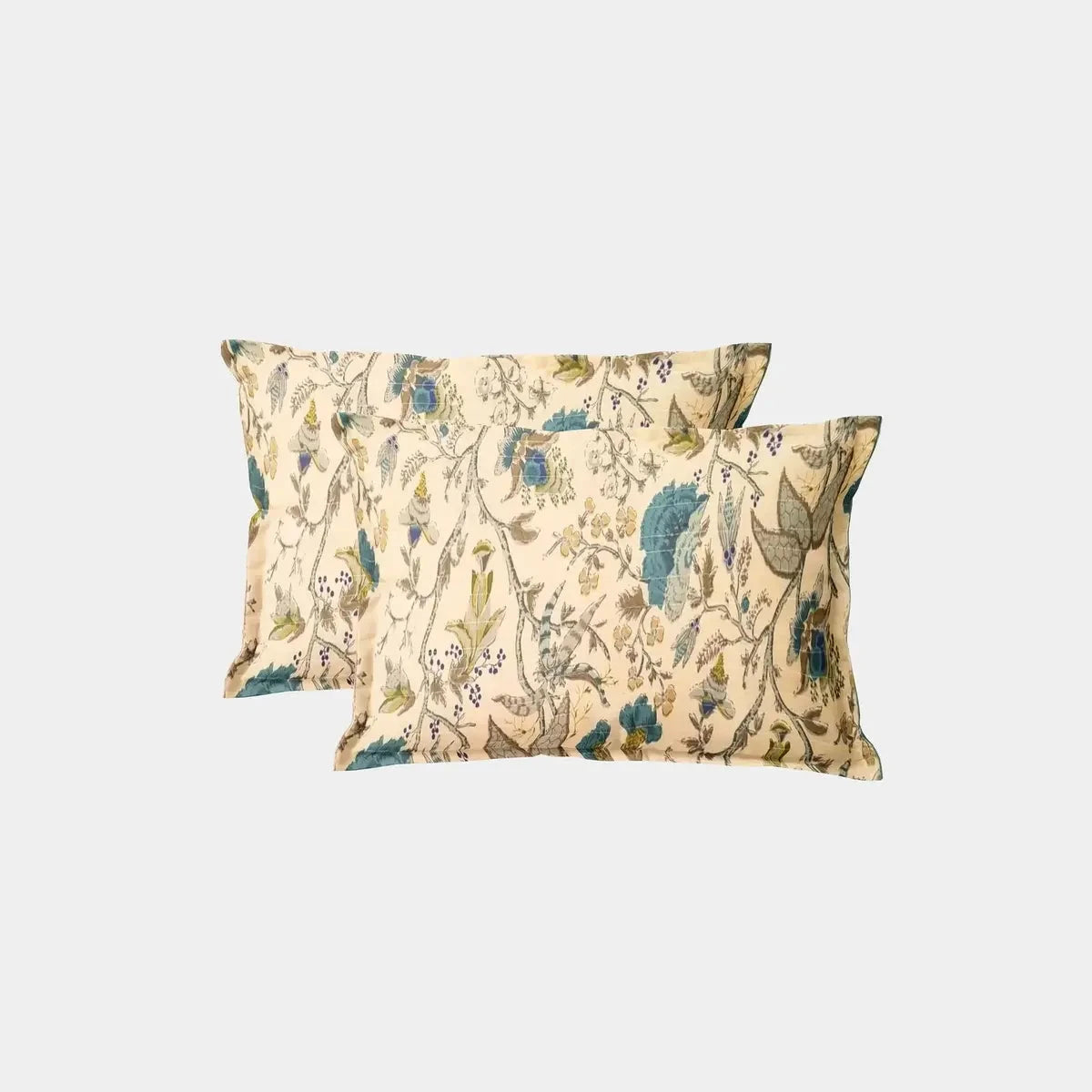 Hand Block Printed Blue Color Double Bedsheet - Pallodstore