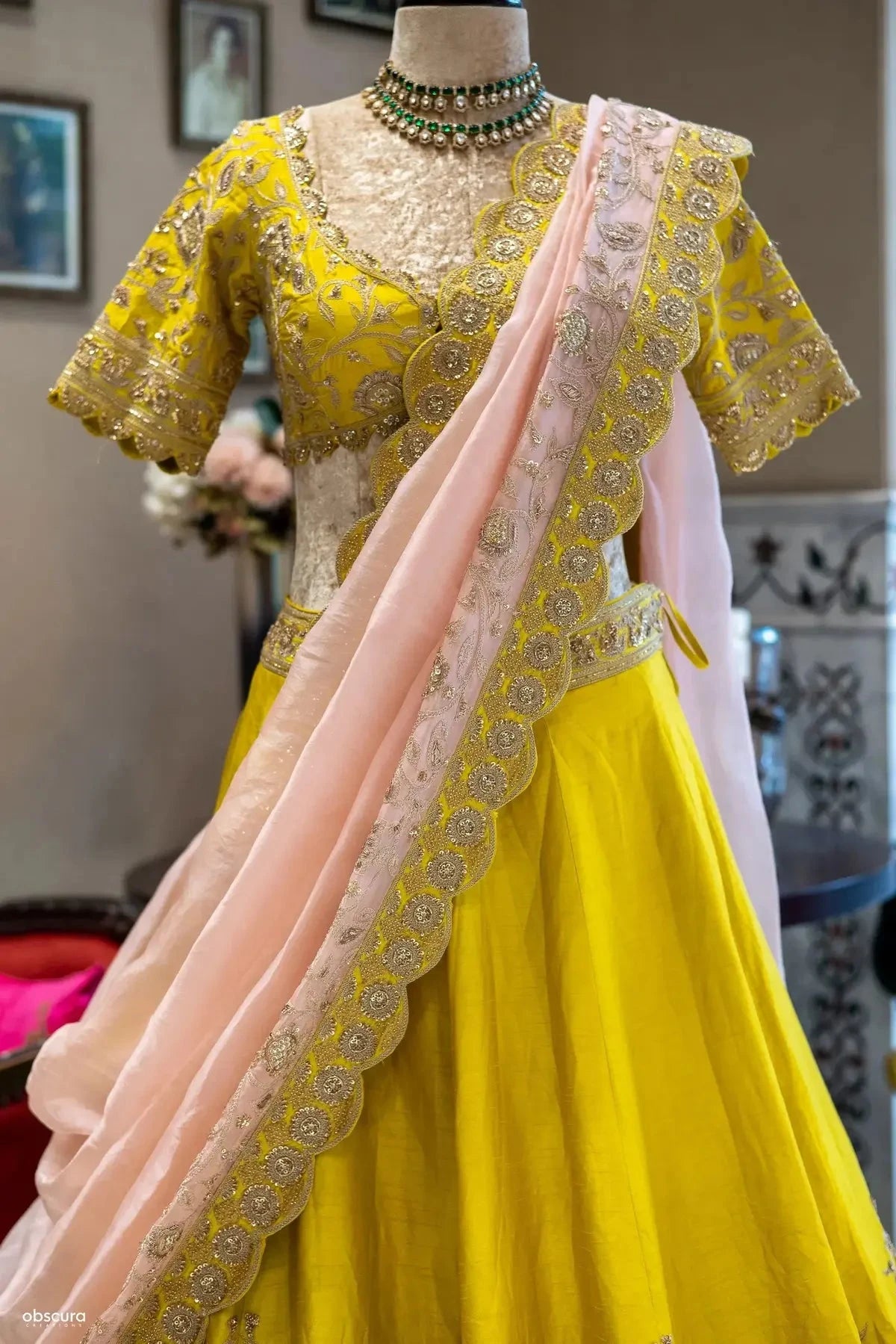 Lime Green Lehenga - Pallodstore