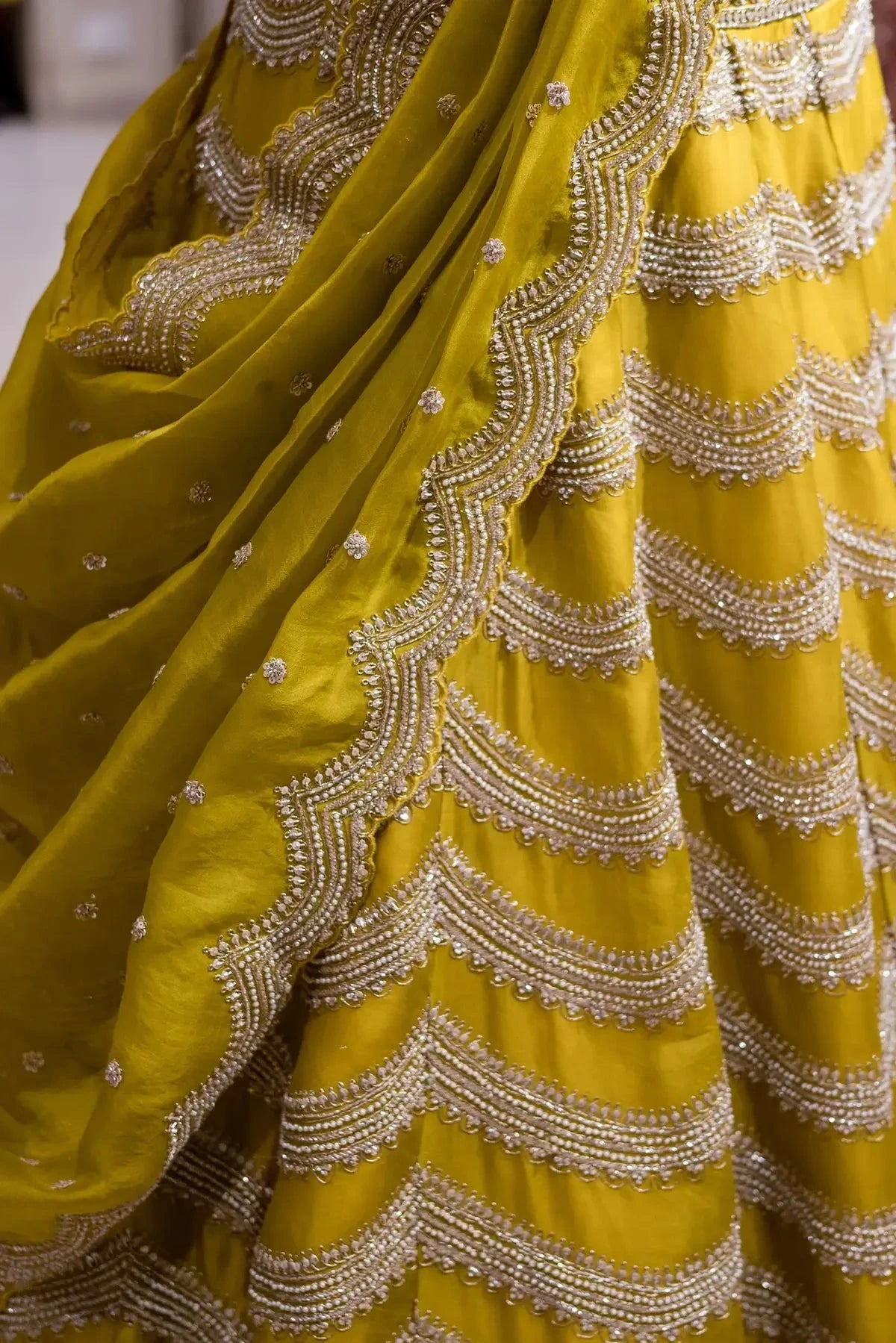 Mustard Yellow Lehenga - Pallodstore