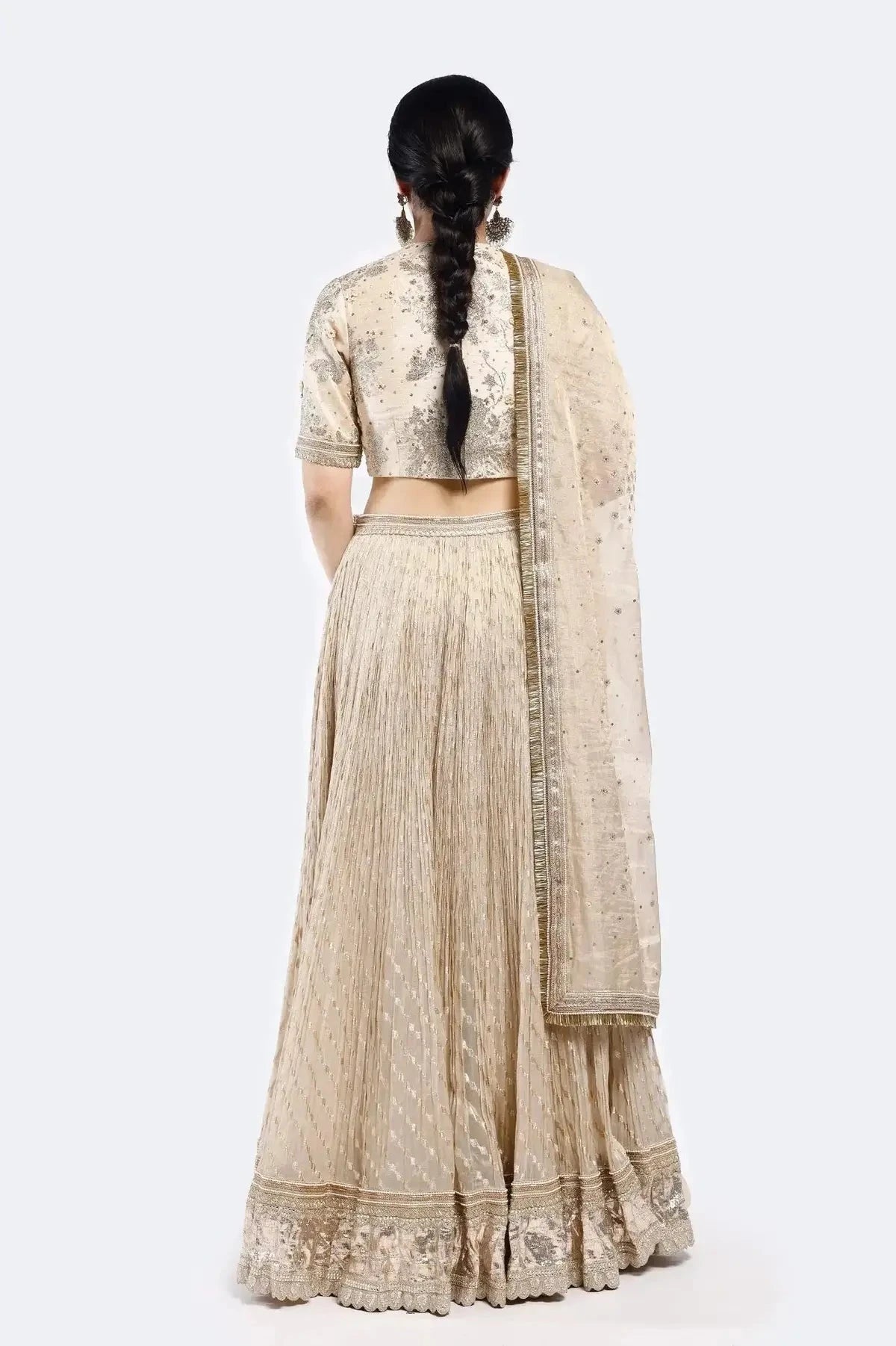 Pearl Ivory Lehenga Set - Pallodstore