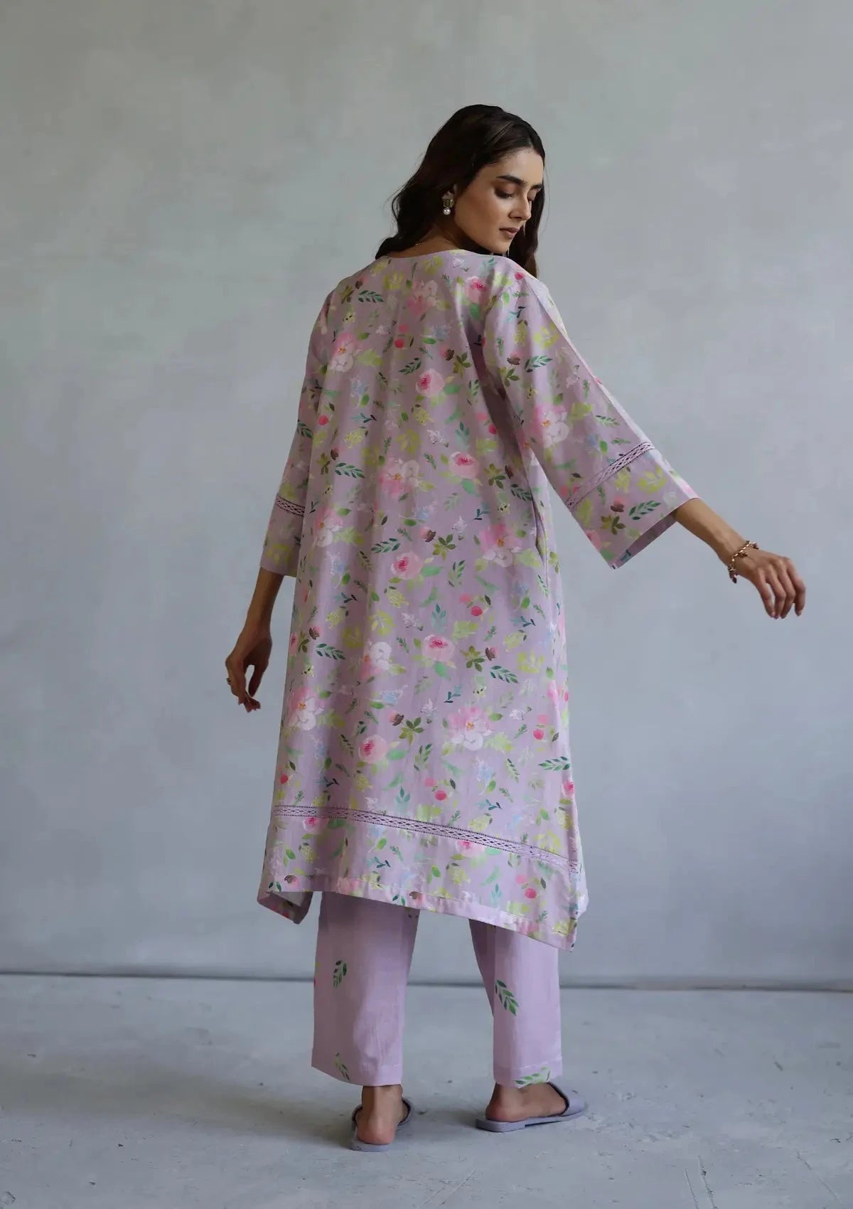 Pink Hyacinth Kurta Set - Pallodstore