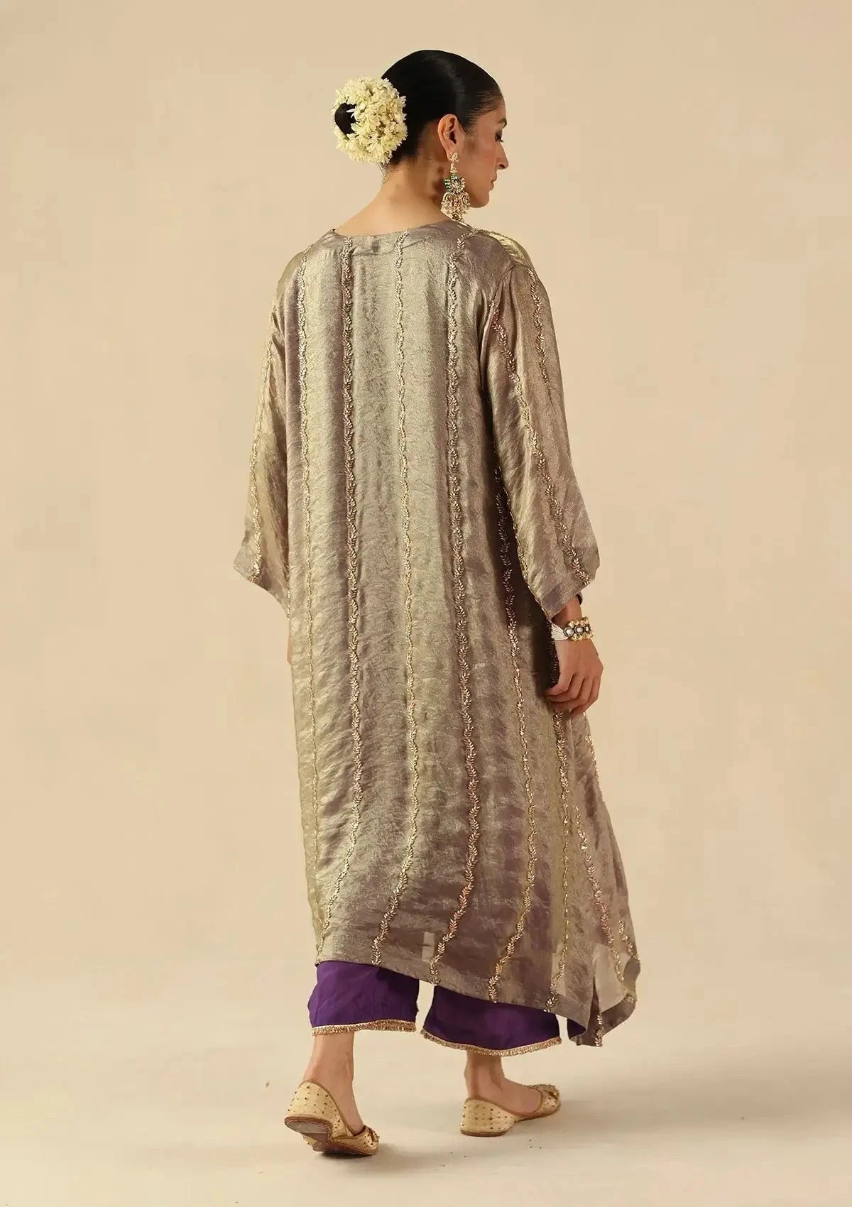 Purple Jhoomar Kurta Set - Pallodstore