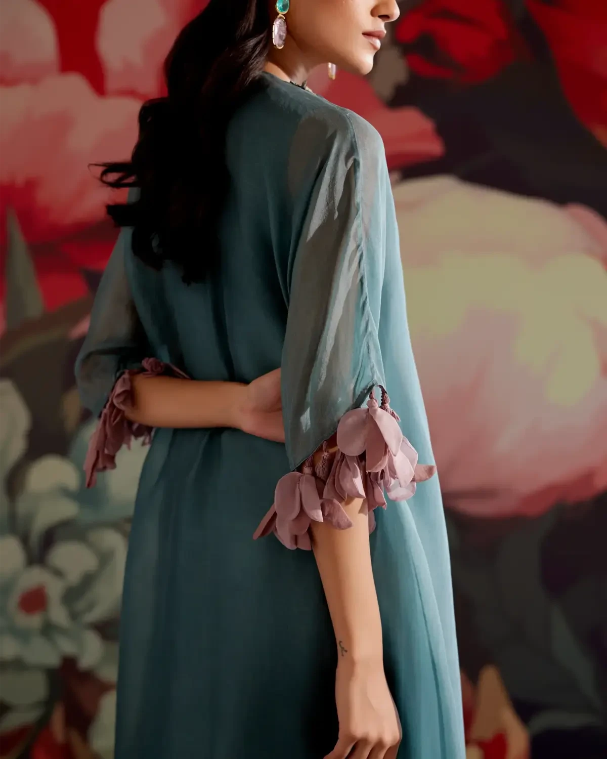 Teal Sapphire Kurta Set - Pallodstore