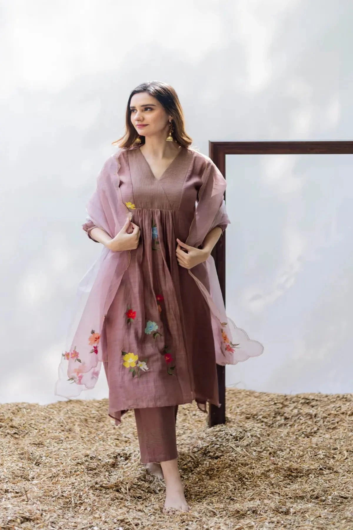 Almond Zooni Tunic Set - Pallodstore
