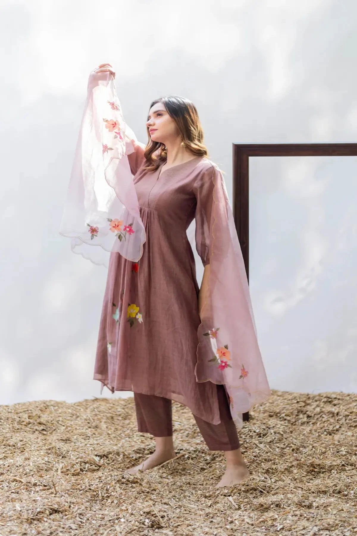 Almond Zooni Tunic Set - Pallodstore