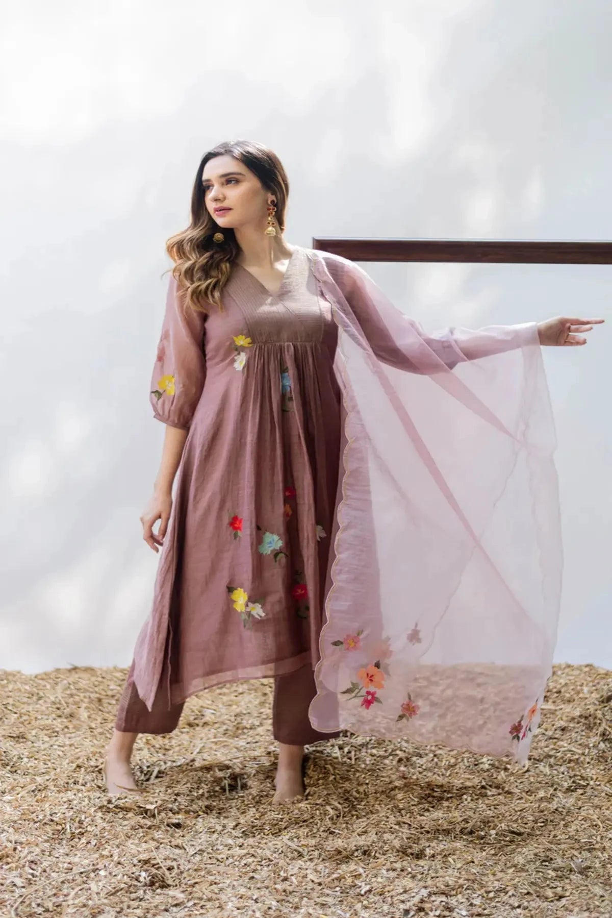 Almond Zooni Tunic Set - Pallodstore