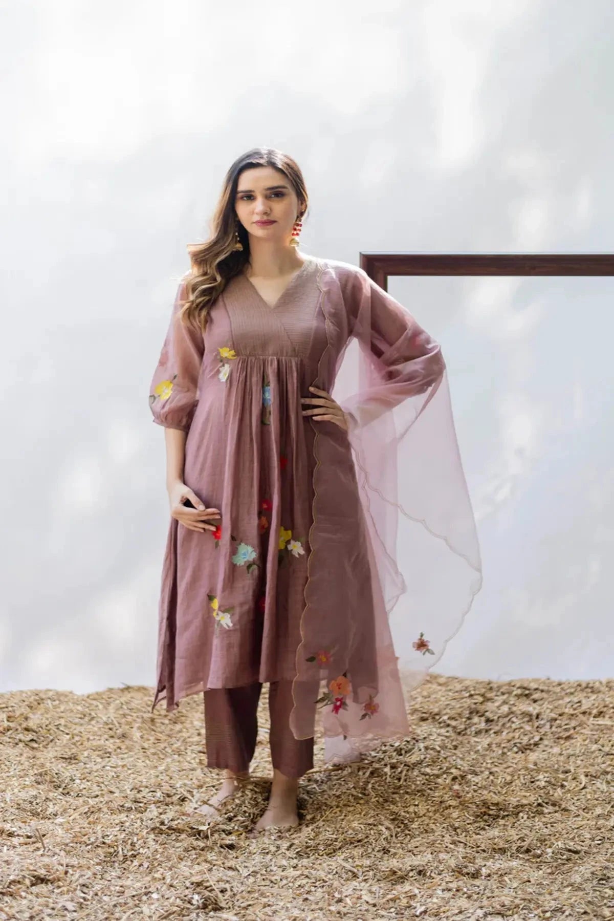 Almond Zooni Tunic Set - Pallodstore