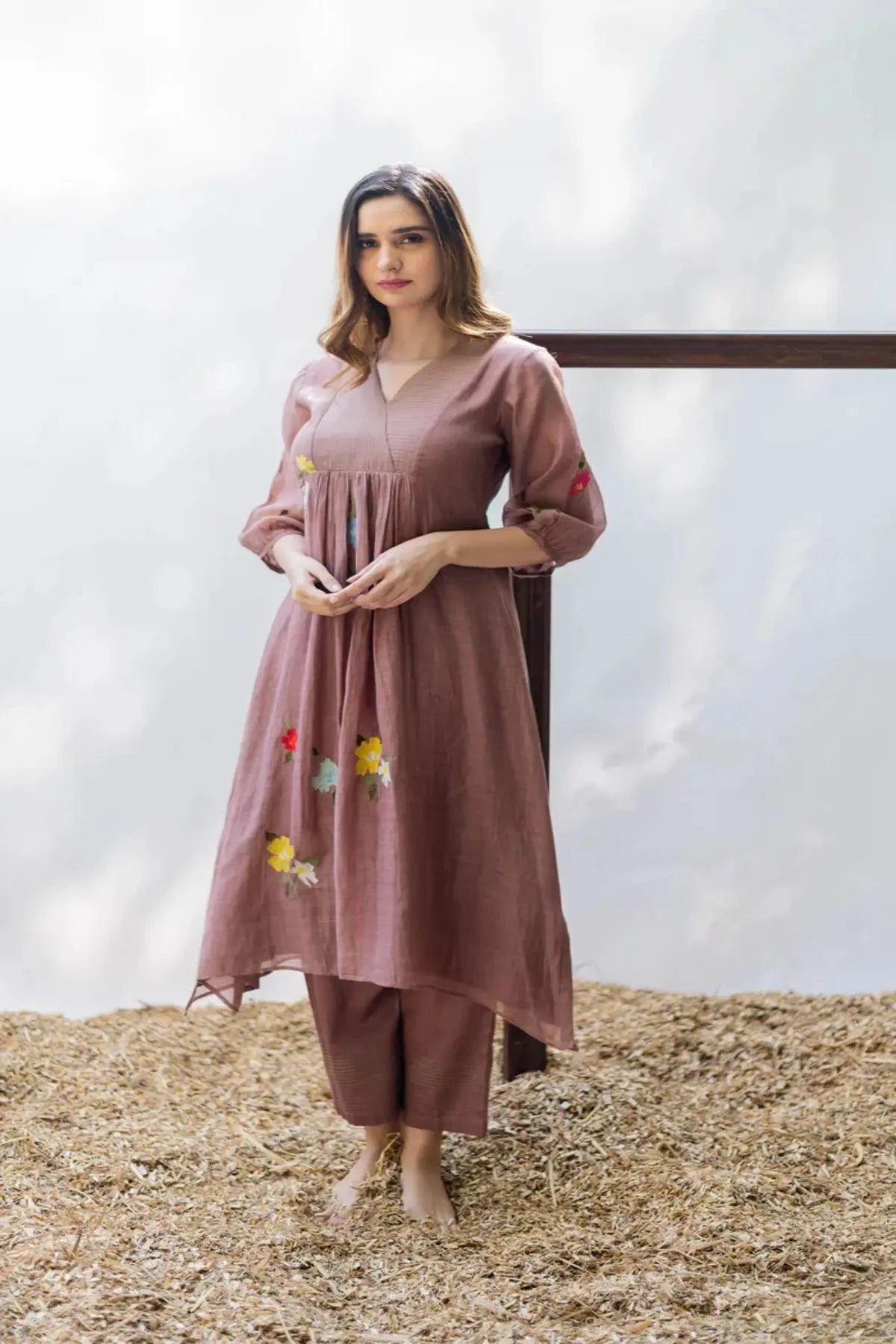 Almond Zooni Tunic Set - Pallodstore