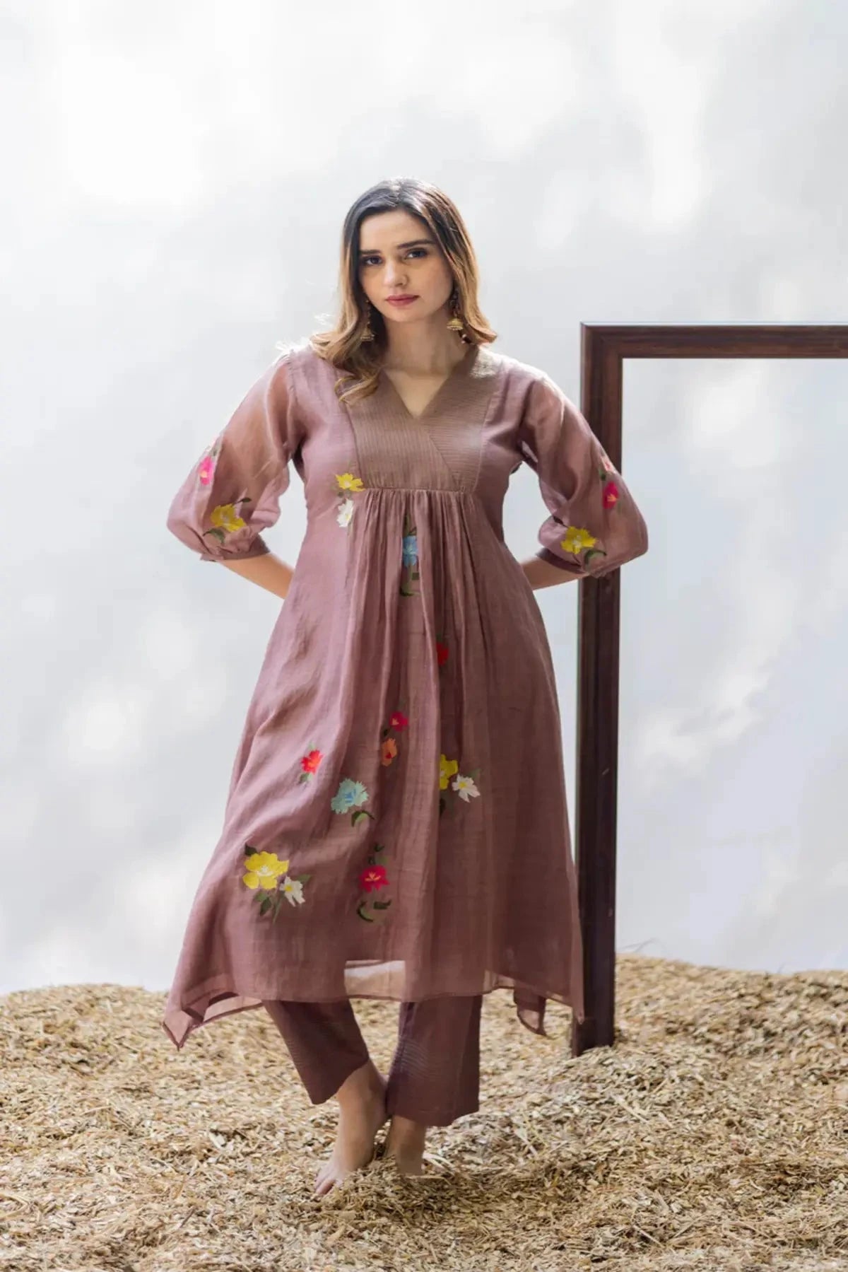Almond Zooni Tunic Set - Pallodstore