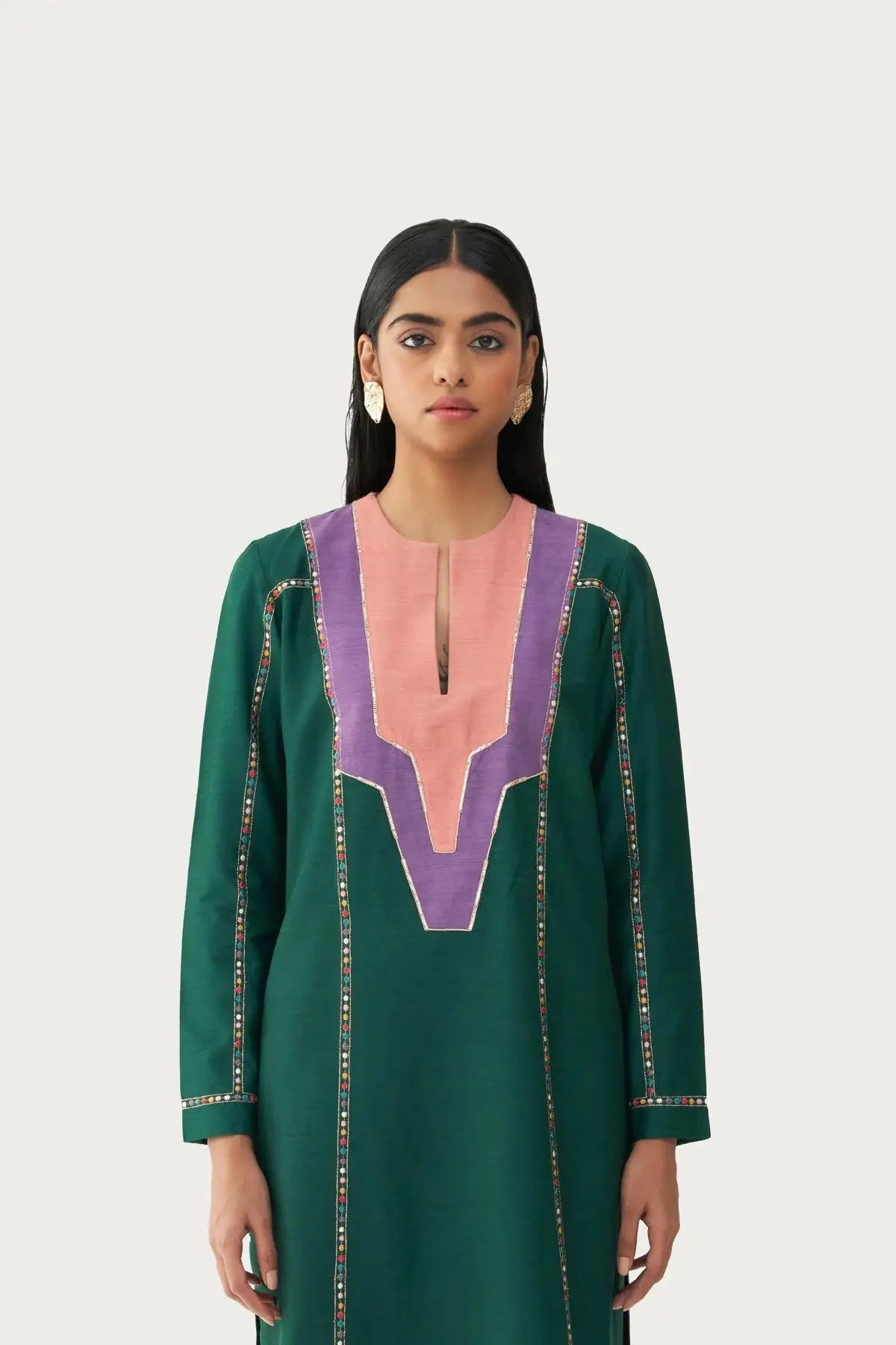 Amarah 2-piece Olive Kurta set - Pallodstore