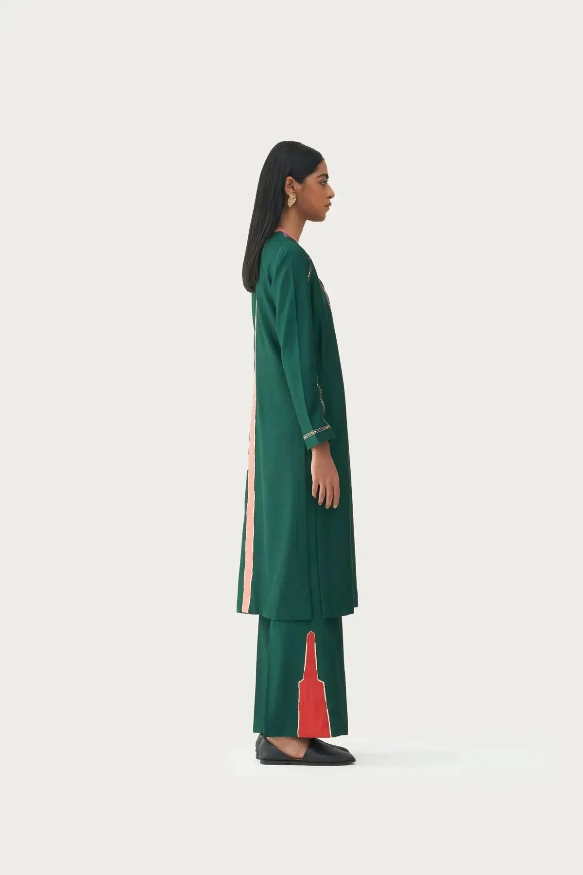 Amarah 2-piece Olive Kurta set - Pallodstore