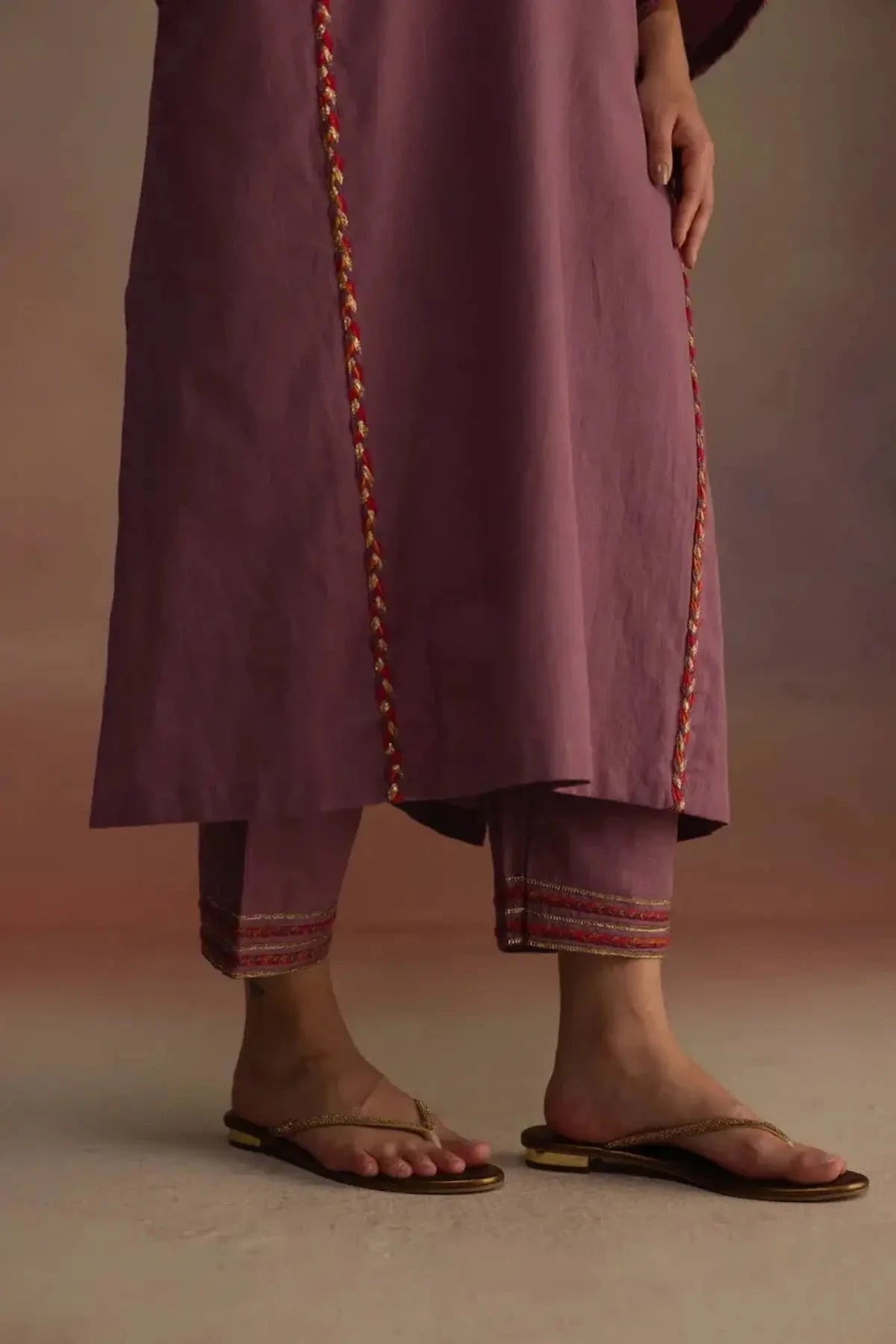 Amber Purple Kurta Set - Pallodstore
