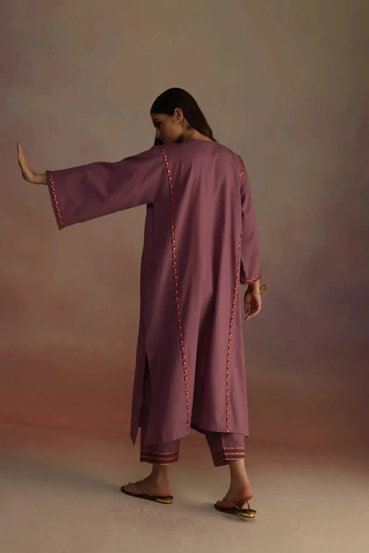Amber Purple Kurta Set - Pallodstore