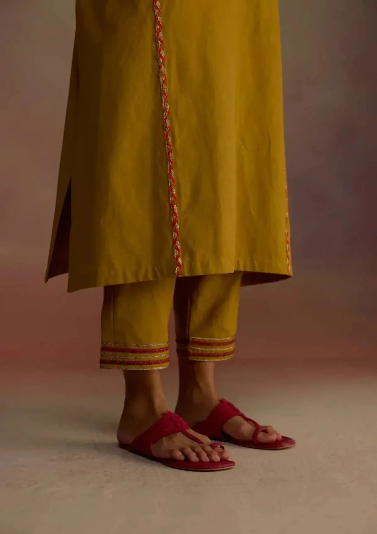 Amber Yellow Kurta Set - Pallodstore