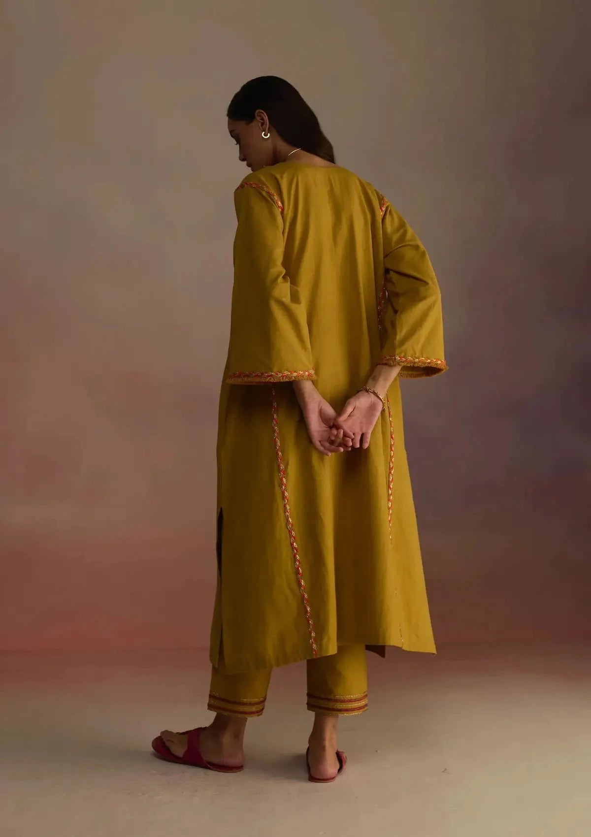 Amber Yellow Kurta Set - Pallodstore