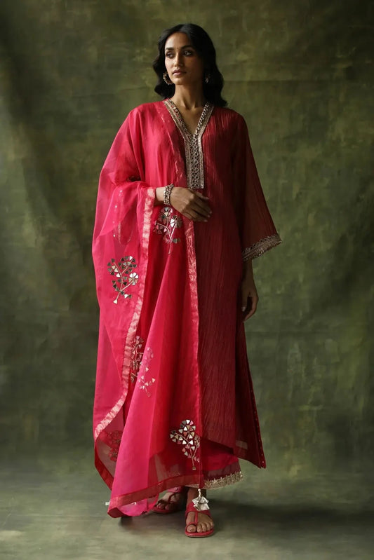 Bahaar Magenta Pink Color Kurta Set - Pallodstore