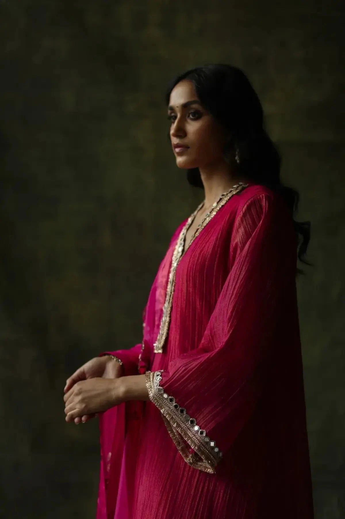 Bahaar Magenta Pink Color Kurta Set - Pallodstore