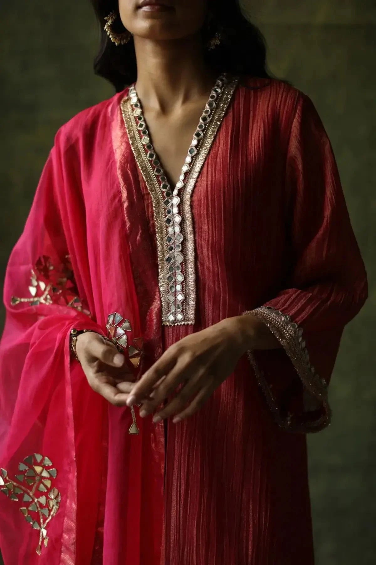 Bahaar Magenta Pink Color Kurta Set - Pallodstore