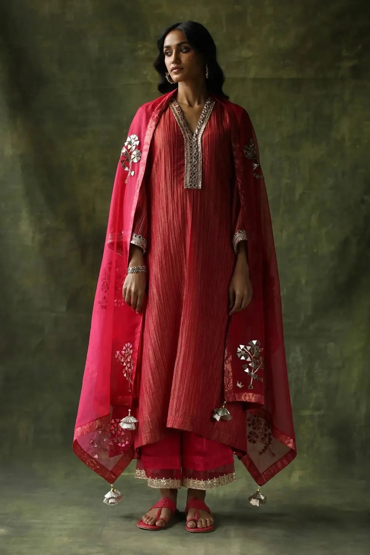 Bahaar Magenta Pink Color Kurta Set - Pallodstore