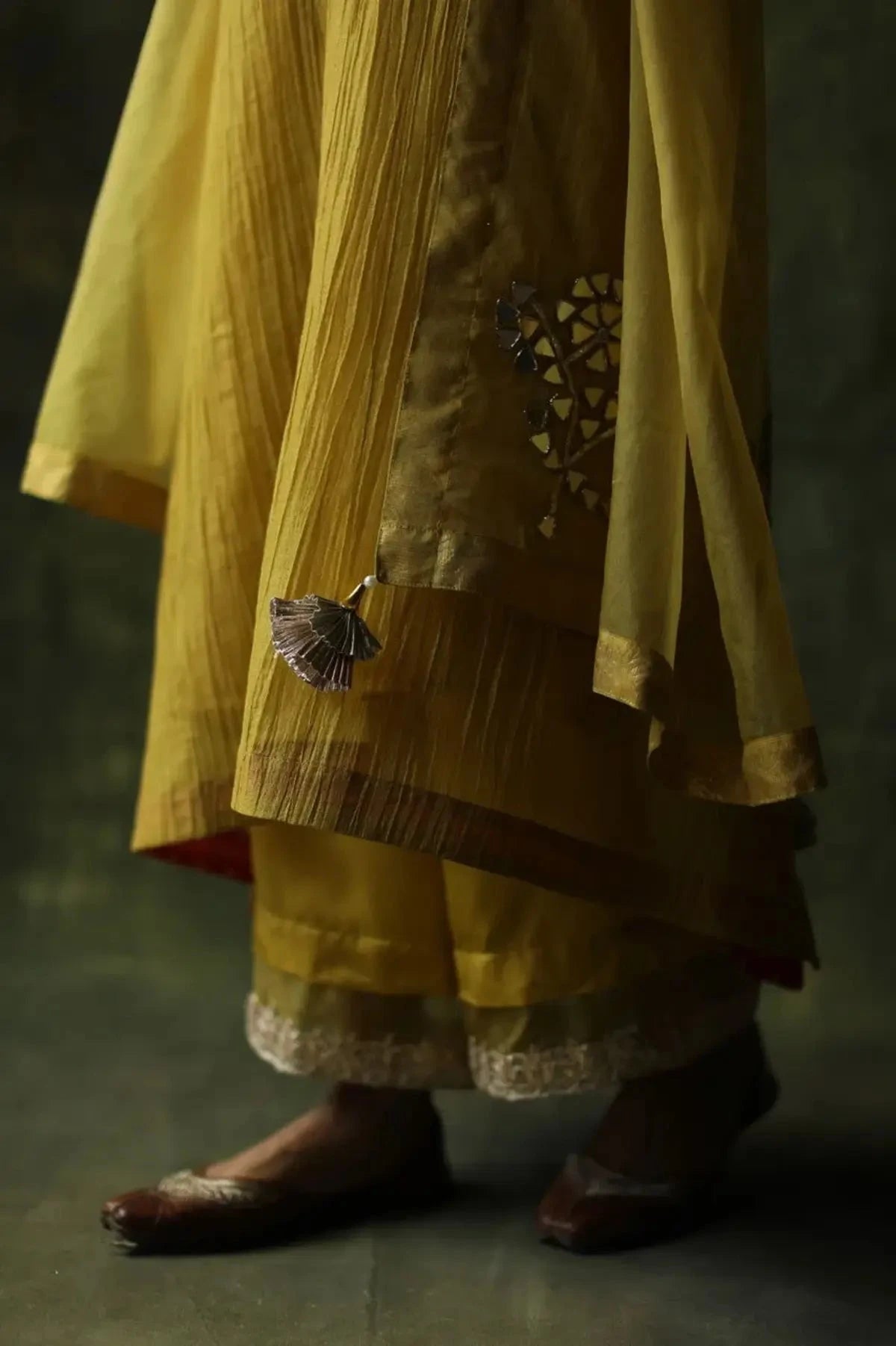Bahaar Mustard Kurta Set - Pallodstore