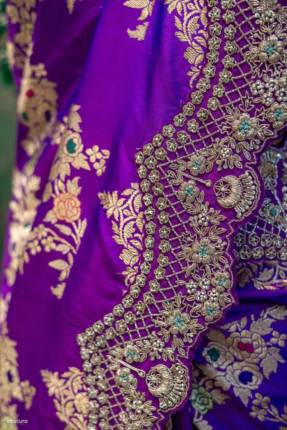 Banarasi Silk Meenakari Zari Weaving Saree - Pallodstore