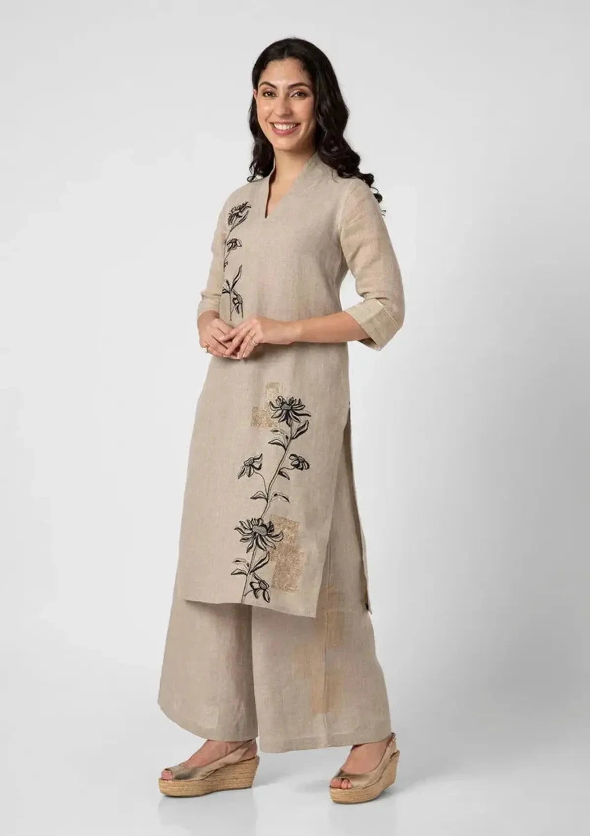 Beaten Metal Kurta Set - Pallodstore