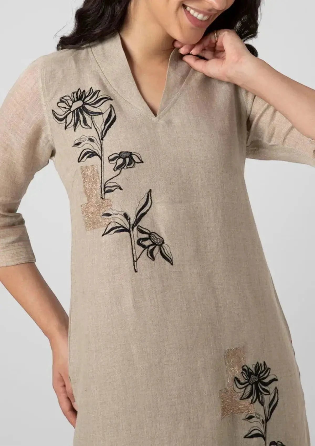 Beaten Metal Kurta Set - Pallodstore