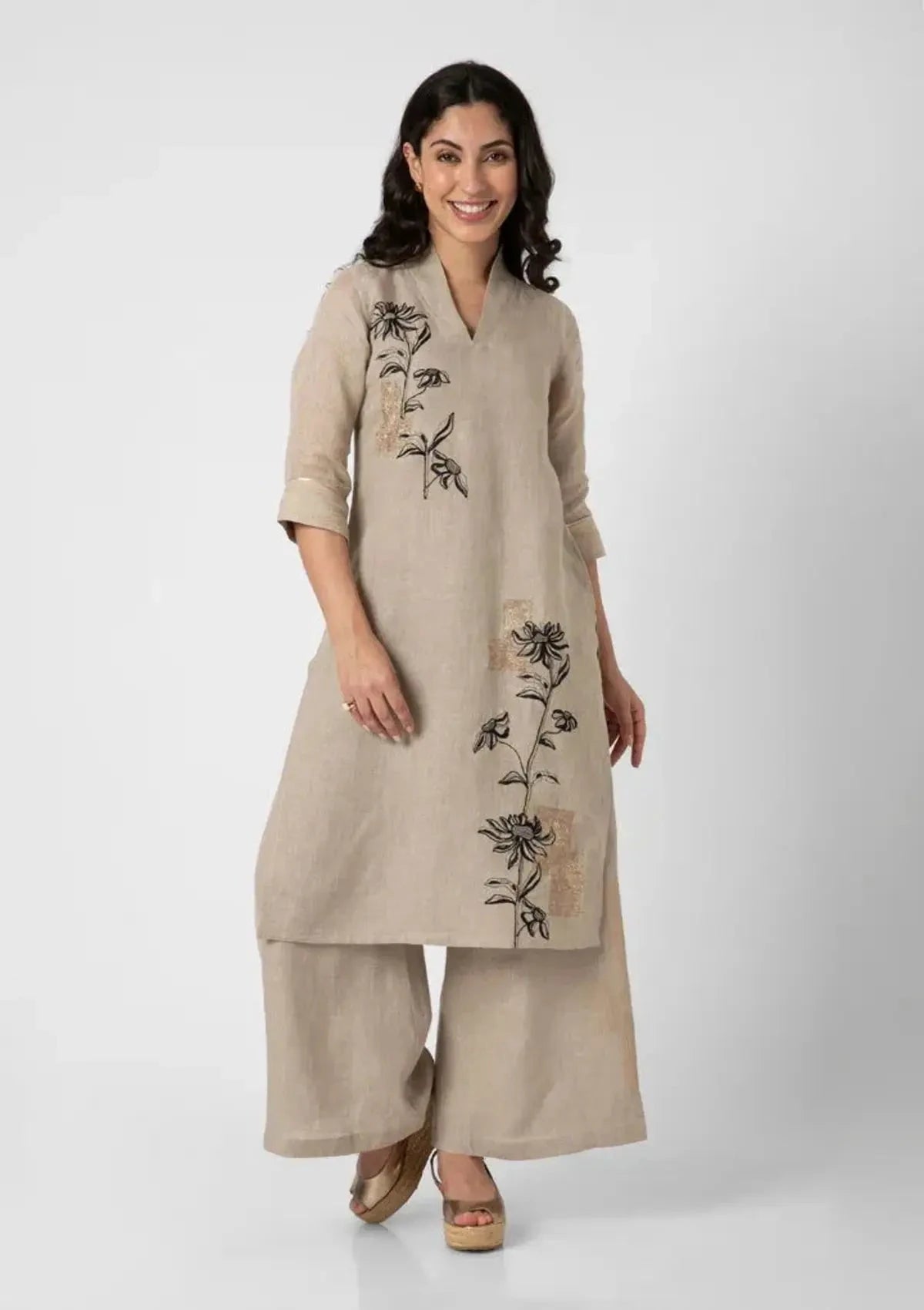 Beaten Metal Kurta Set - Pallodstore