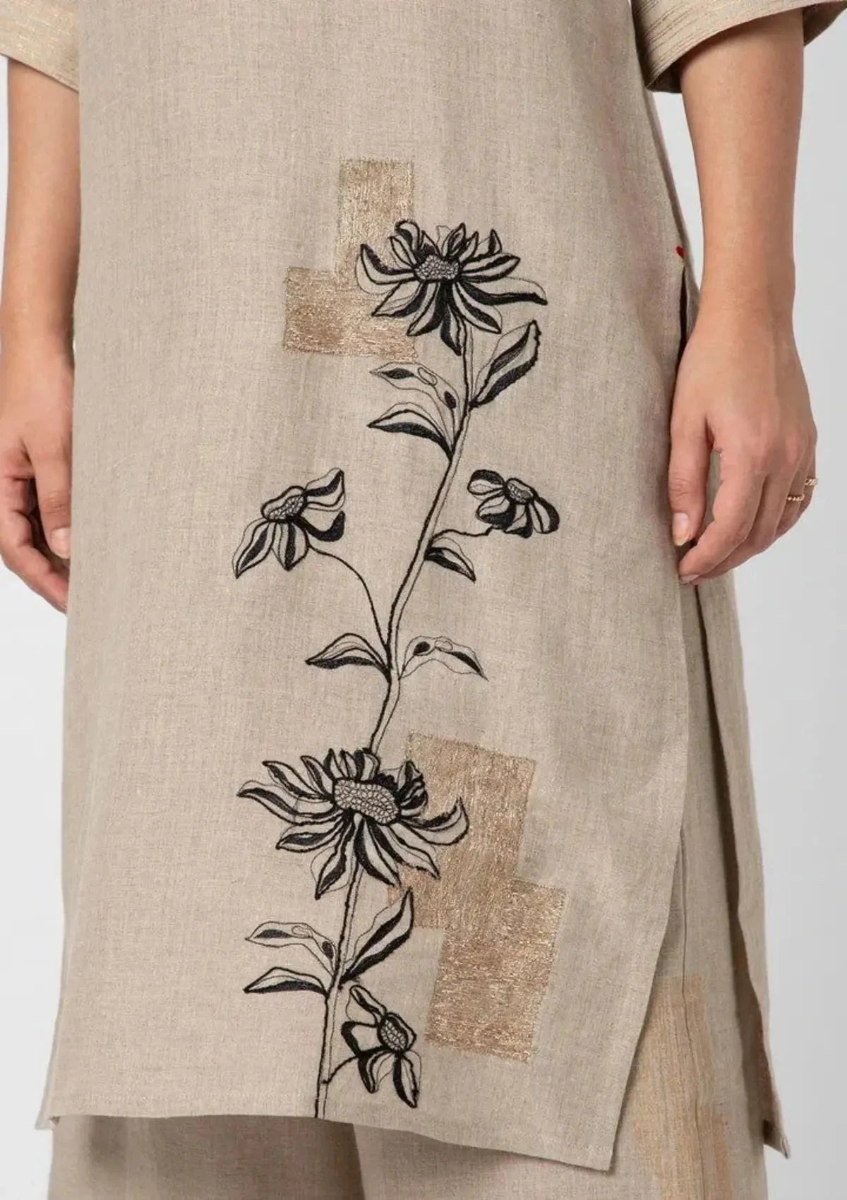 Beaten Metal Kurta Set - Pallodstore