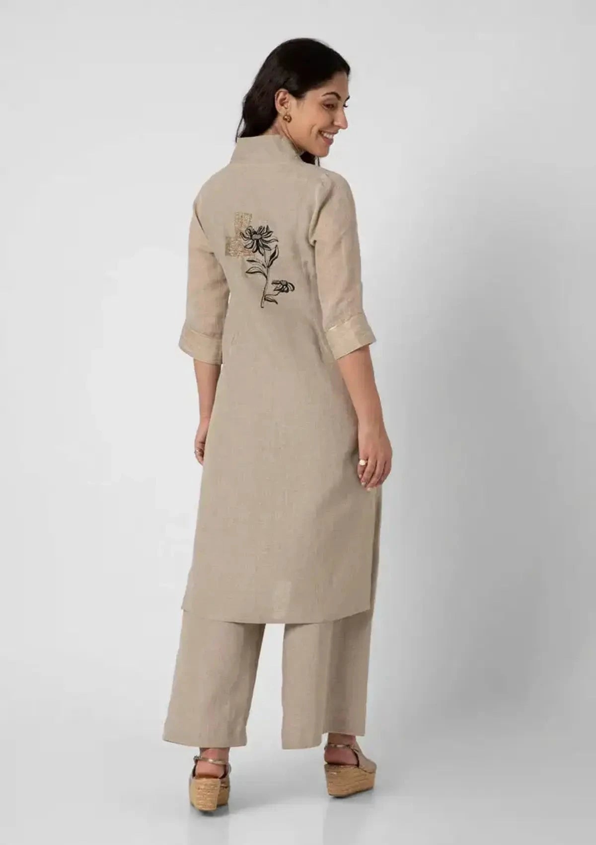 Beaten Metal Kurta Set - Pallodstore
