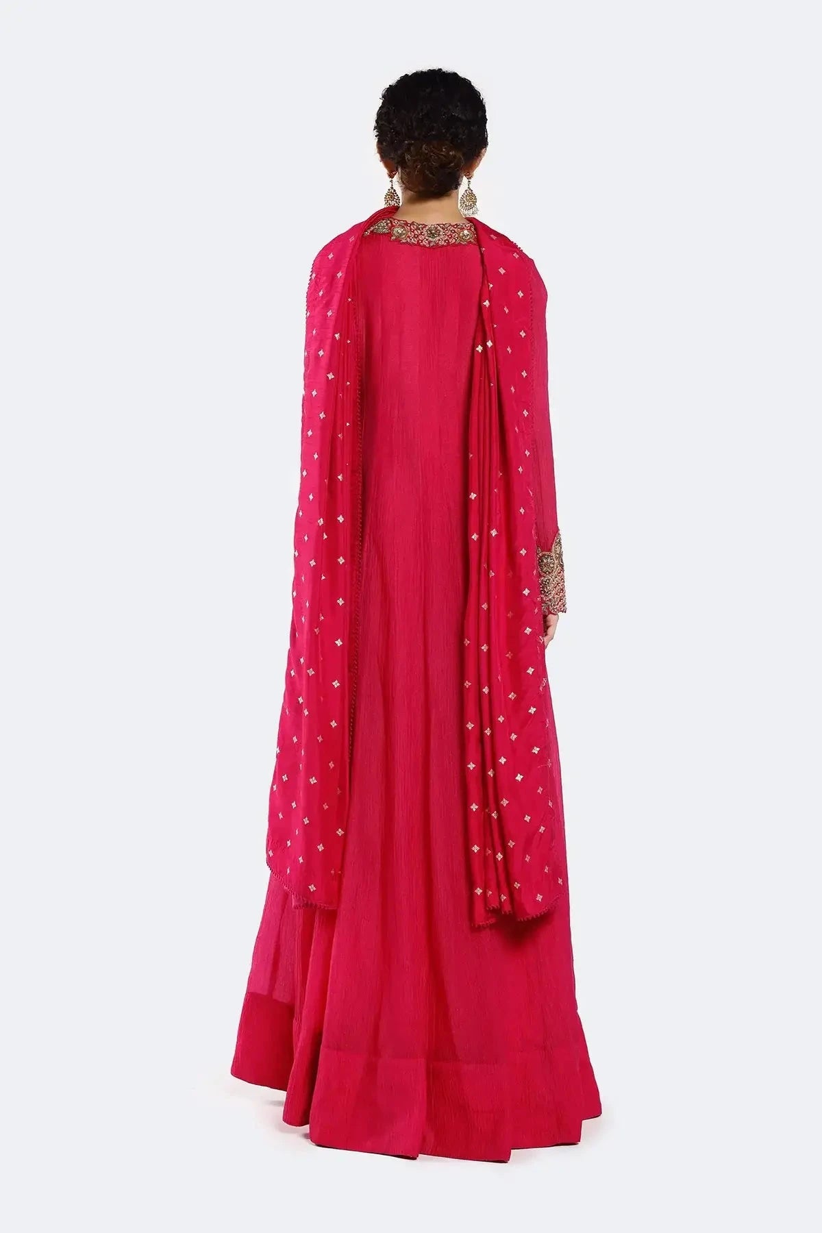 Bedecked Paisley Anarkali Suit Set - Pallodstore