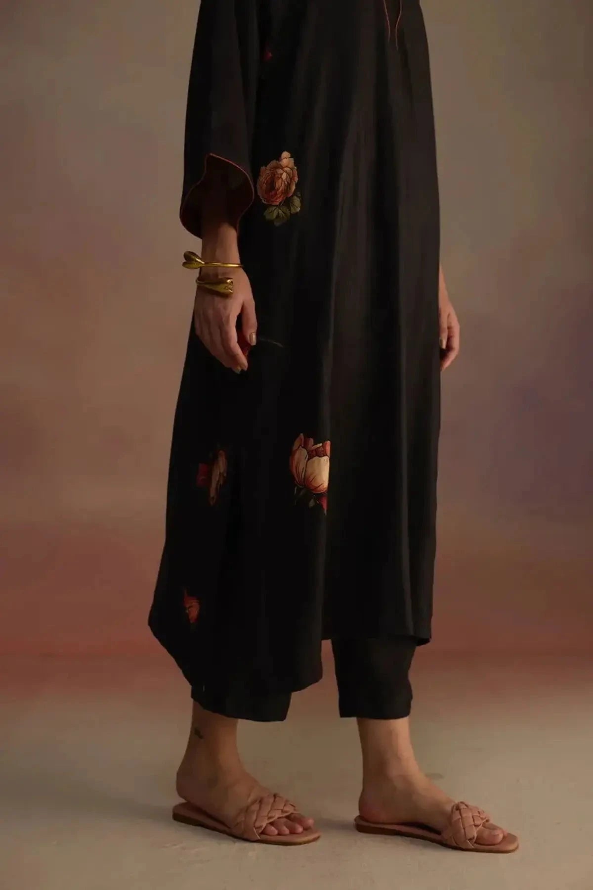 Bergamot Charcoal Kurta Set - Pallodstore