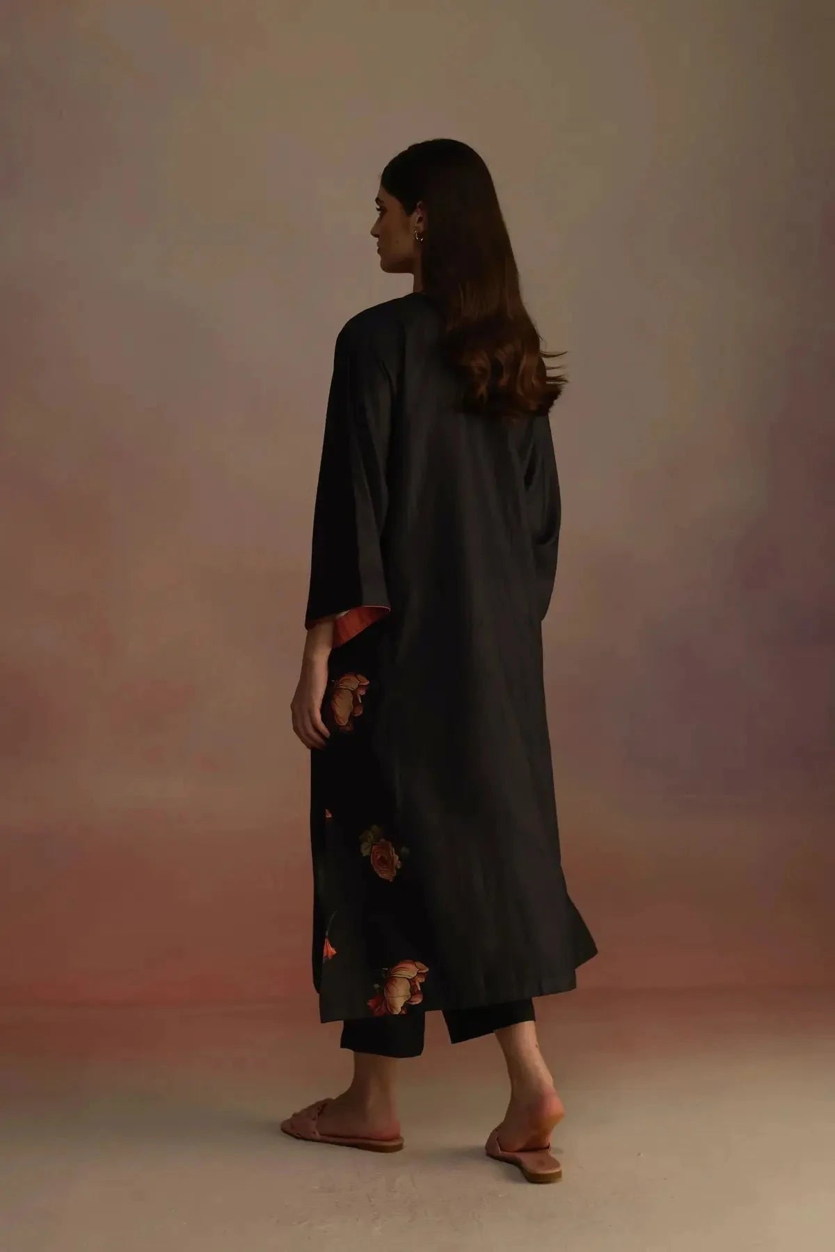 Bergamot Charcoal Kurta Set - Pallodstore