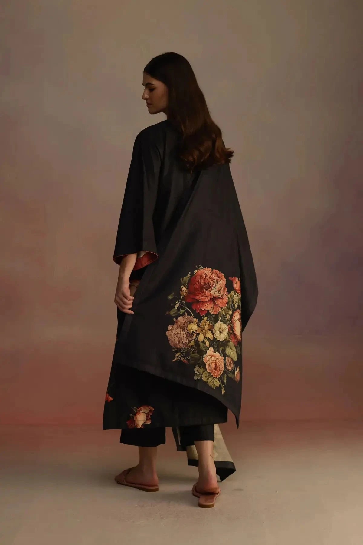 Bergamot Charcoal Kurta Set - Pallodstore