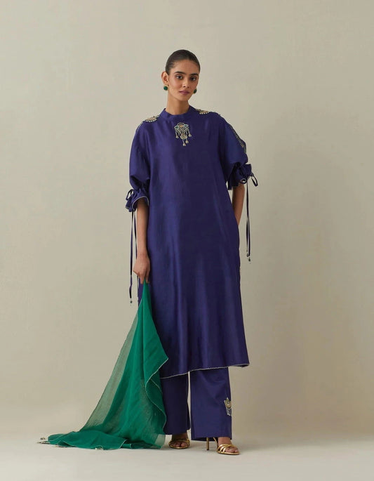 Bunka Bia Blue Tunic Set - Pallodstore