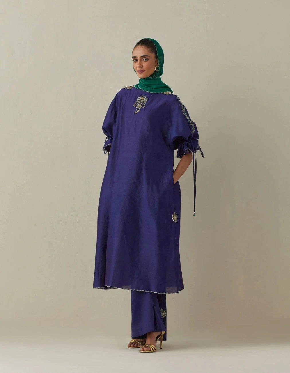 Bunka Bia Blue Tunic Set - Pallodstore