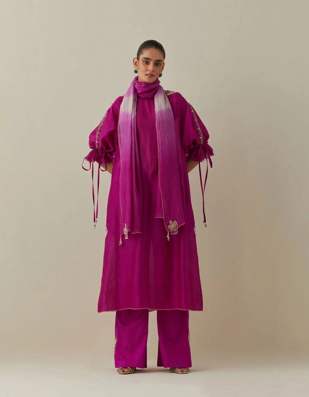 Bunka Bia Fuschia Tunic Set - Pallodstore