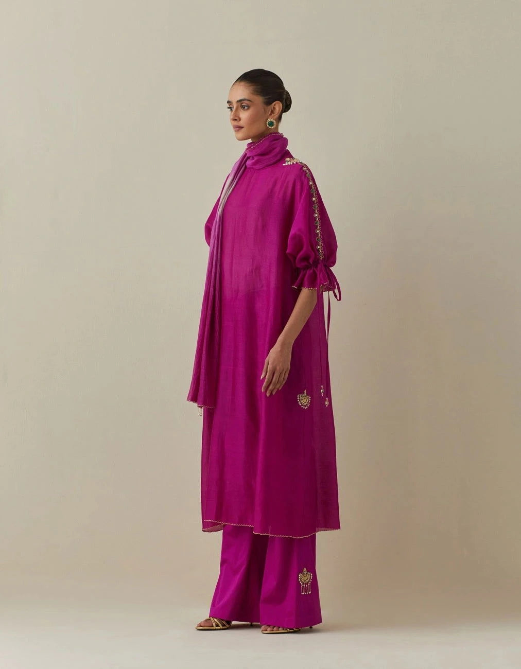 Bunka Bia Fuschia Tunic Set - Pallodstore