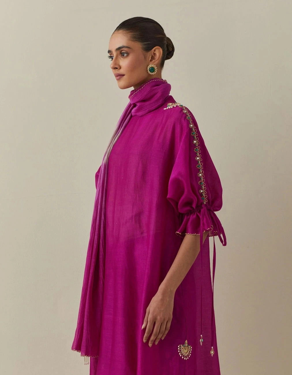 Bunka Bia Fuschia Tunic Set - Pallodstore
