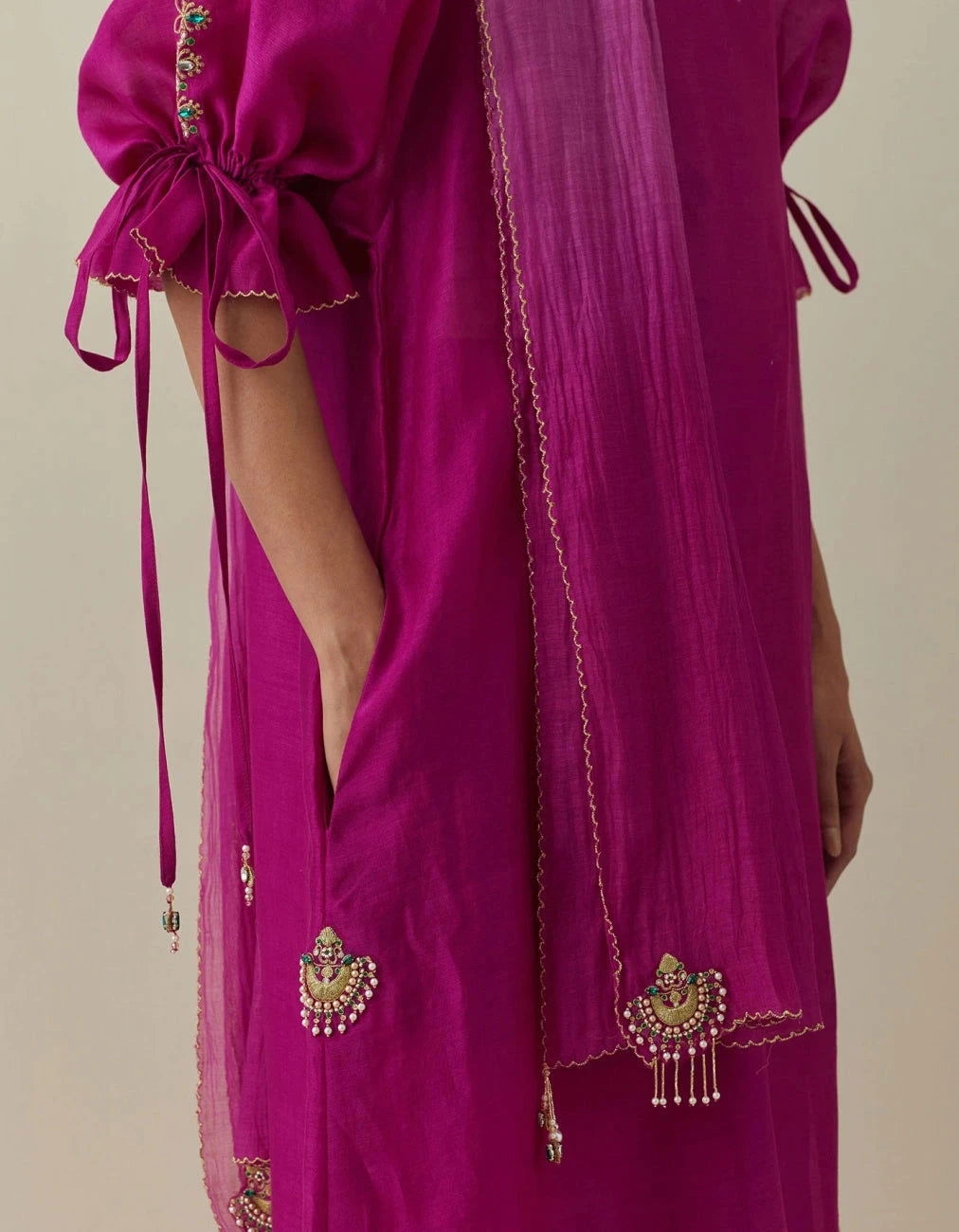 Bunka Bia Fuschia Tunic Set - Pallodstore