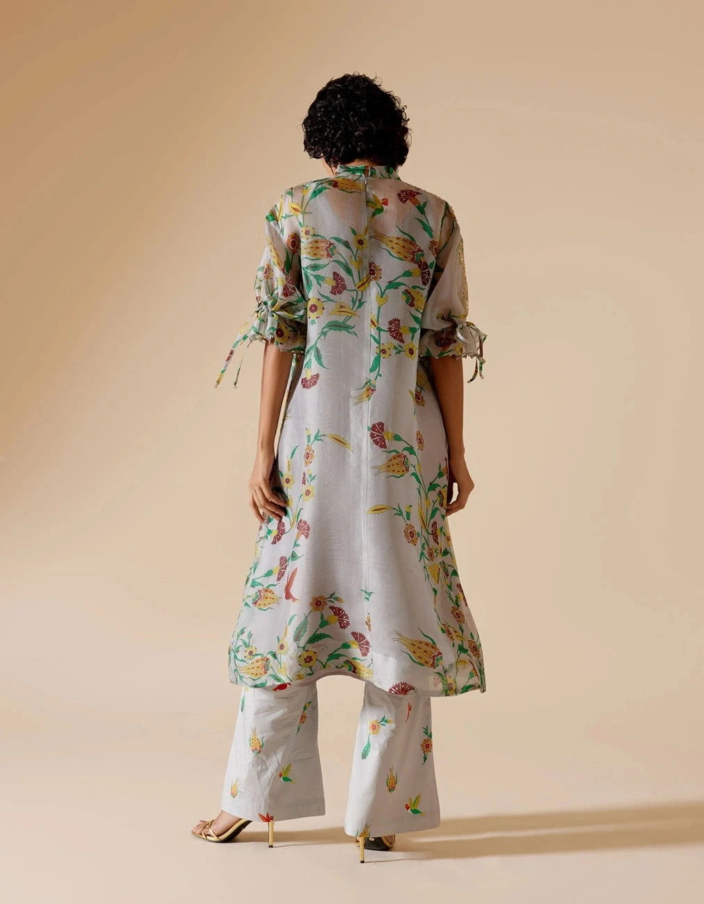 Bunka Bia Grey Printed Tunic Set - Pallodstore