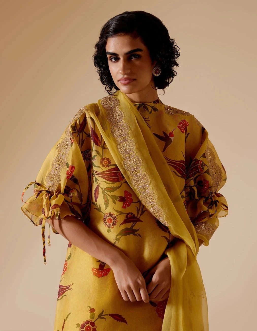 Bunka Bia Tunic In Yellow Print - Pallodstore
