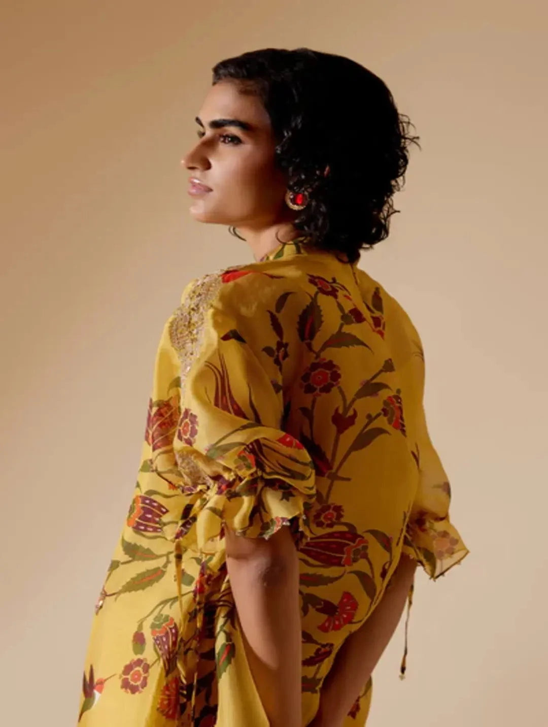 Bunka Bia Tunic In Yellow Print - Pallodstore
