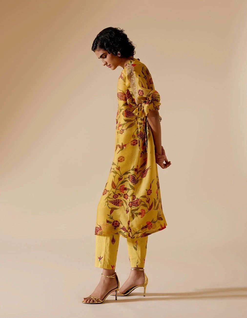 Bunka Bia Tunic In Yellow Print - Pallodstore