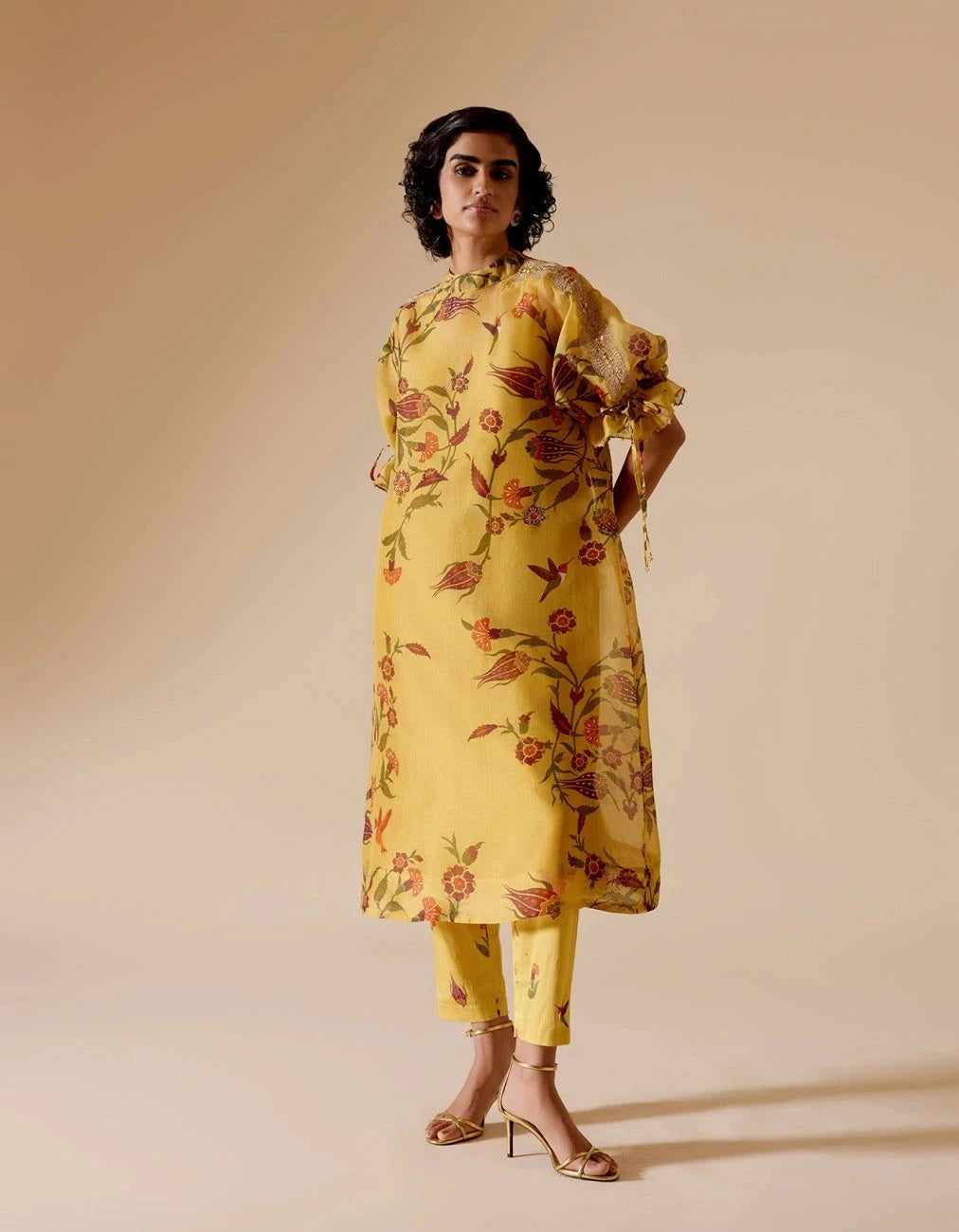 Bunka Bia Tunic In Yellow Print - Pallodstore