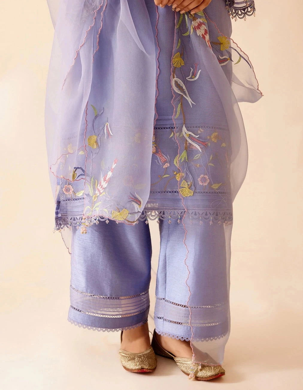 Bunka Samya Lilac Kurta Set - Pallodstore