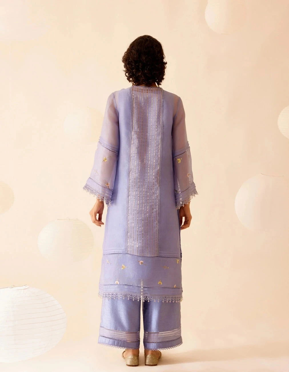 Bunka Samya Lilac Kurta Set - Pallodstore
